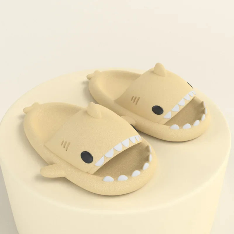 Children Slippers Shark Flip Flops Soft Sole Cartoon Slipper Women Man Bathroom Sandal EVA Non-Slip Children Shoes Sandals