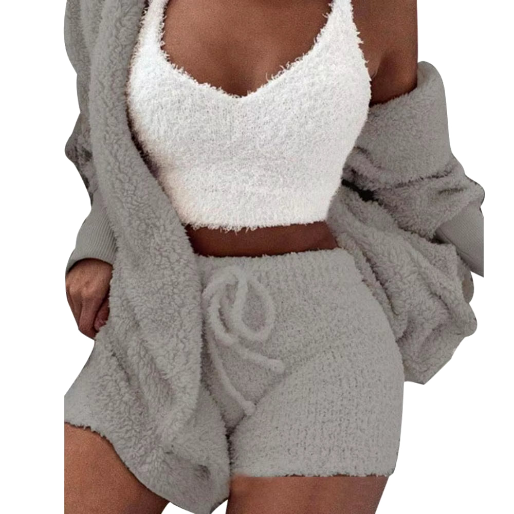 Fluffy Pajamas Set