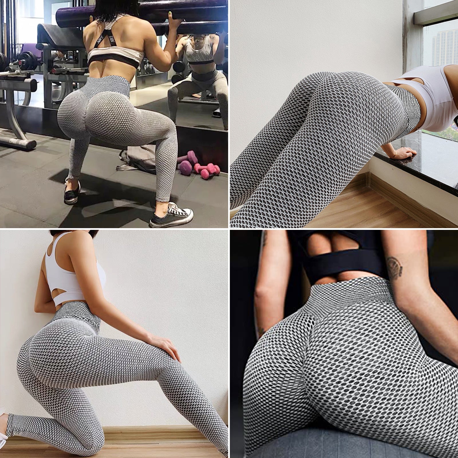 "Get Your Glow Up with Our Plus Size TIK Tok Butt Lifting Leggings! Perfect for Workouts & Yoga – High Waist for Ultimate Comfort!"