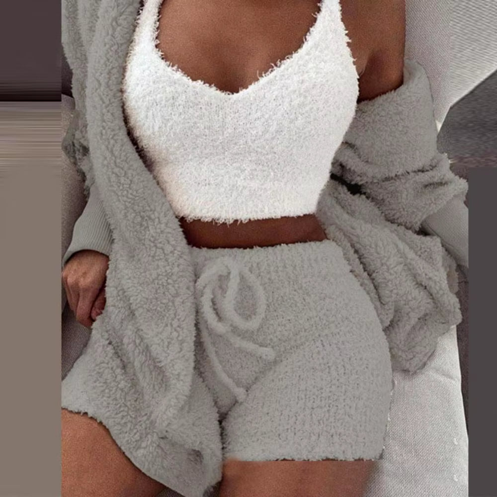 Fluffy Pajamas Set