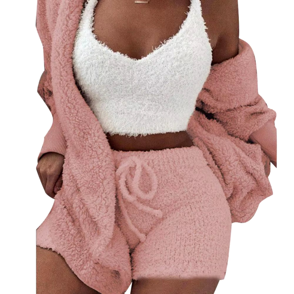 Fluffy Pajamas Set