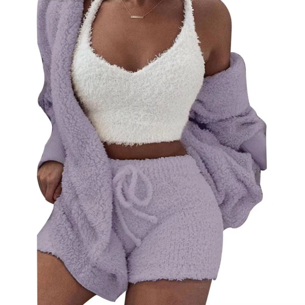 Fluffy Pajamas Set