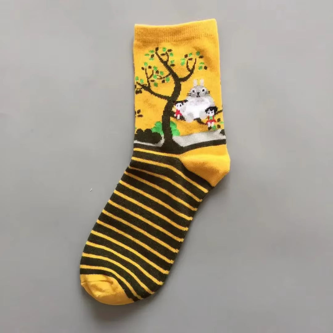 New Cotton Ankle Flamingo Socks Women'S Colorful Harajuku Women'S Funny Flamingo Socks Happy Women'S Socks