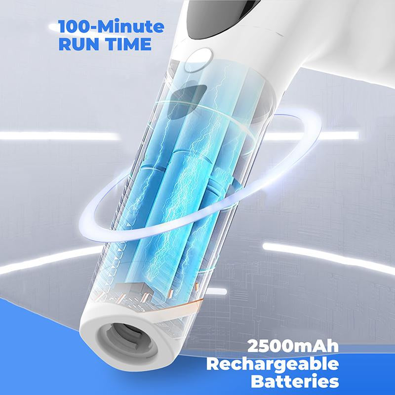 Electric Spin Scrubber, 2024 New Full-Body IPX7 Waterproof Bathroom Cleaner Brush, Shower Scrubber with Long Handle & 3 Speed, Heads Replacement, Cleaning Supplies for Tub Shower Tile Floor