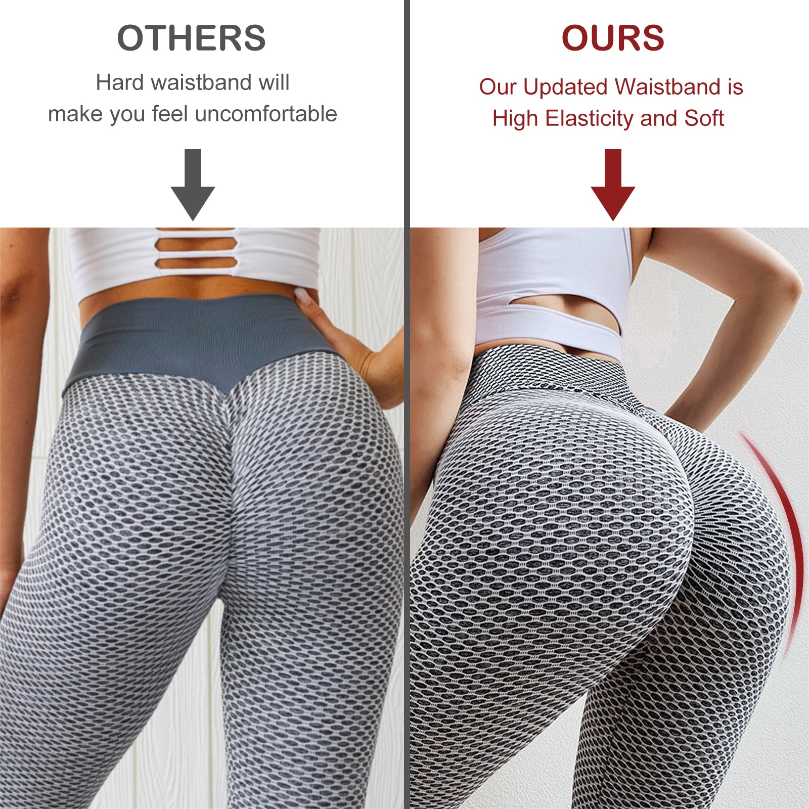 "Get Your Glow Up with Our Plus Size TIK Tok Butt Lifting Leggings! Perfect for Workouts & Yoga – High Waist for Ultimate Comfort!"