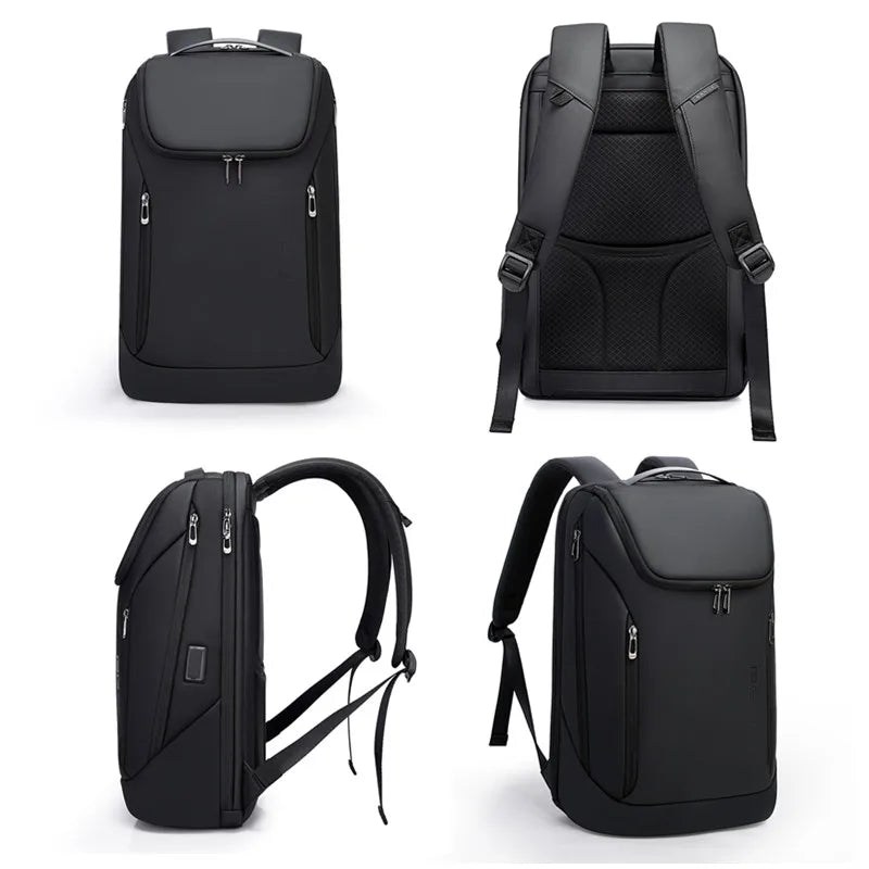 Waterproof Multi-Use Laptop Backpack for 15.6" Inch USB Charging Shockproof Business Briefcase Shoulder Bag for Man Women